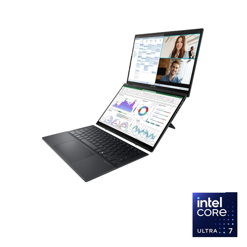 ASUS Zenbook Duo UX8406CA-PZ062W Laptop - Intel® Core™ Ultra 7-255H - 32GB - 1TB SSD - Intel® Arc™ Graphics - 14'' 3K OLED - Win11 - Gray