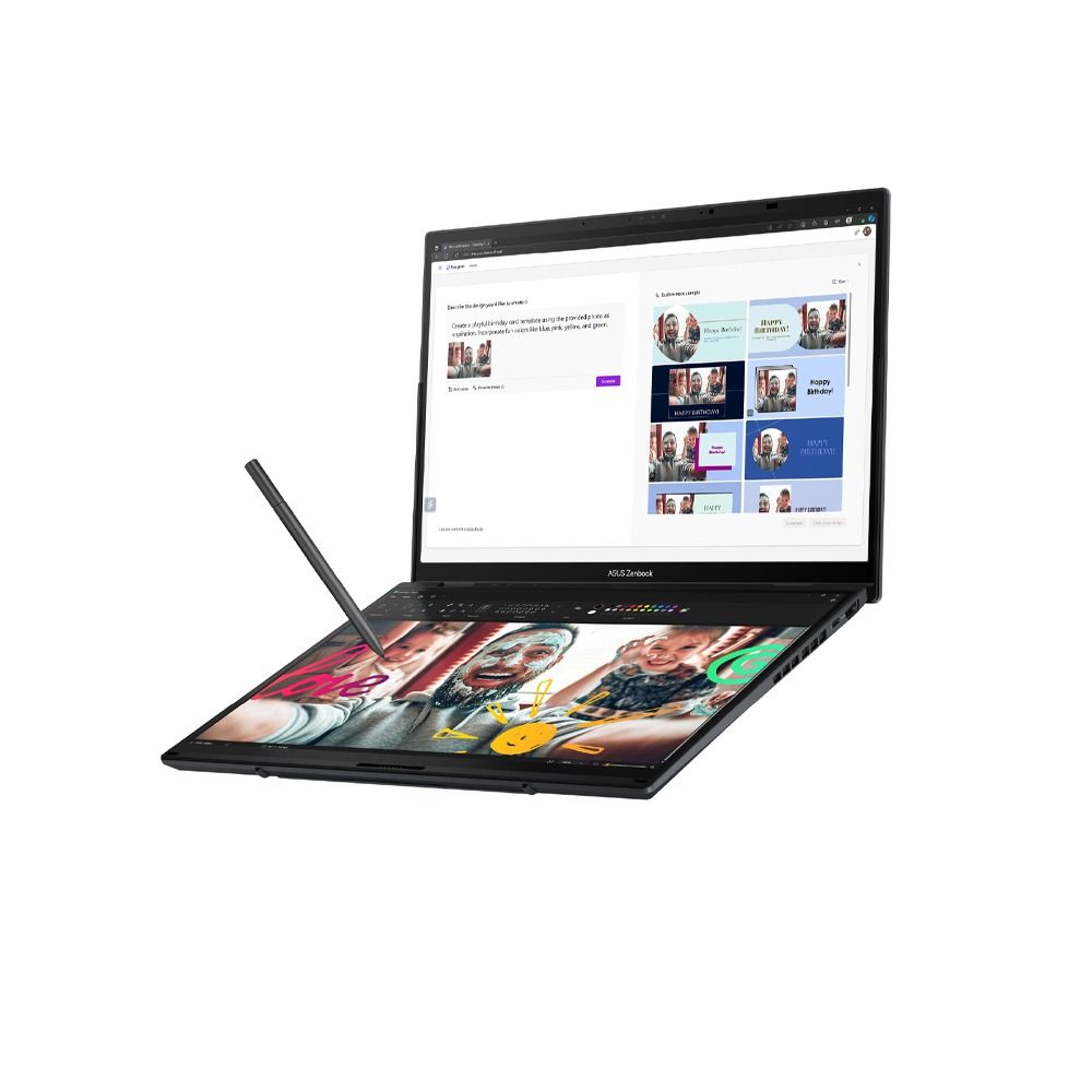 ASUS Zenbook Duo UX8406CA-PZ062W Laptop - Intel® Core™ Ultra 7-255H - 32GB - 1TB SSD - Intel® Arc™ Graphics - 14'' 3K OLED - Win11 - Gray