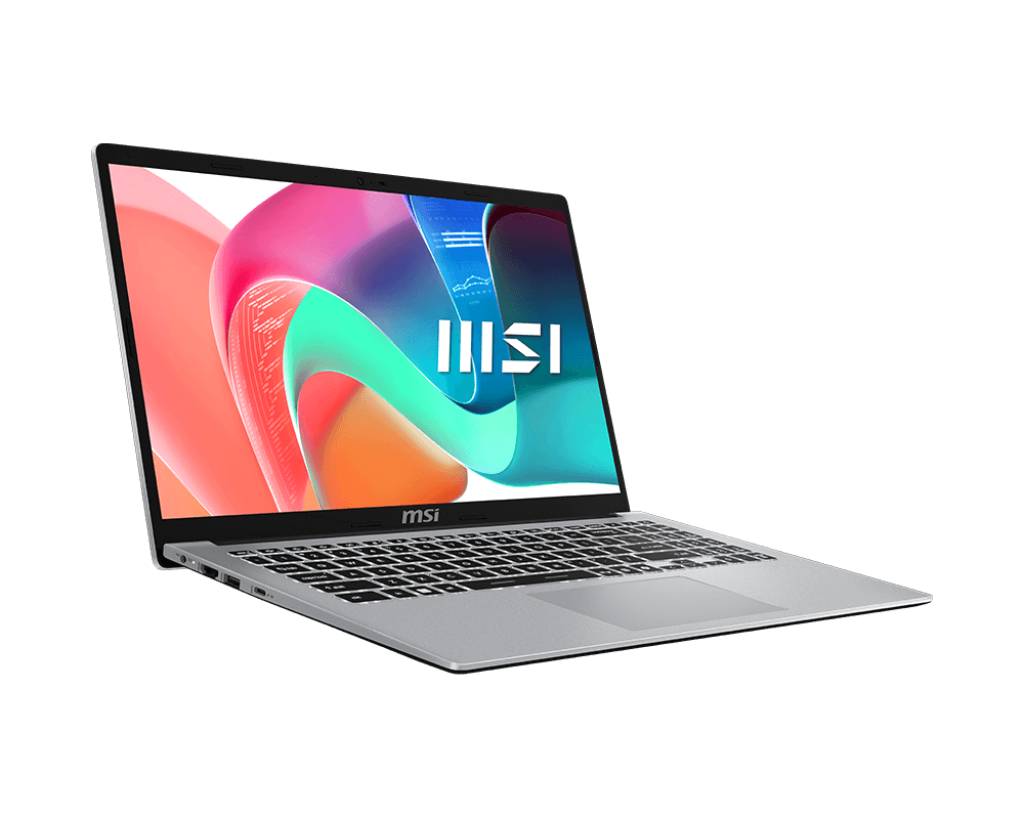 LAPTOP MSI Modern15 ( 9S7-15S121-492 ) F13MG-492XEG CPU i3-1315U RAM 8GB DDR4 HDD 512GB NVMe PCIe SSD Gen4x4 VGA Intel UHD Graphi 15.6 FHD (1920*1080) 60Hz IPS DOS Platinum Gray)