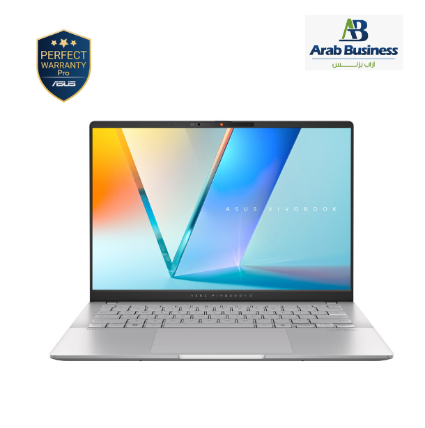 ASUS Vivobook S14 S3407CA-LY065W Laptop, Intel Core Ultra 5 225H, 16GB DDR5 RAM, 512GB SSD, Intel Graphics, 14-inch WUXGA, Win11,Cool Silver