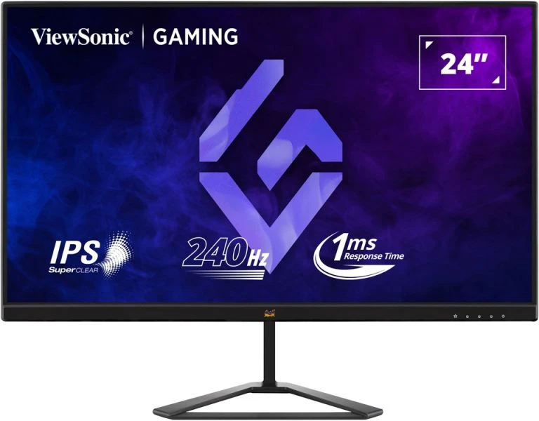 MONITOR ViewSonic 24 VX2479A VS19535 FHD IPS 240Hz 1920x10 80 HDR10/250cdm 1ms FreeSync Flicker-Free HDMI Display Port/3.5mm Audio Out/Wall Mount