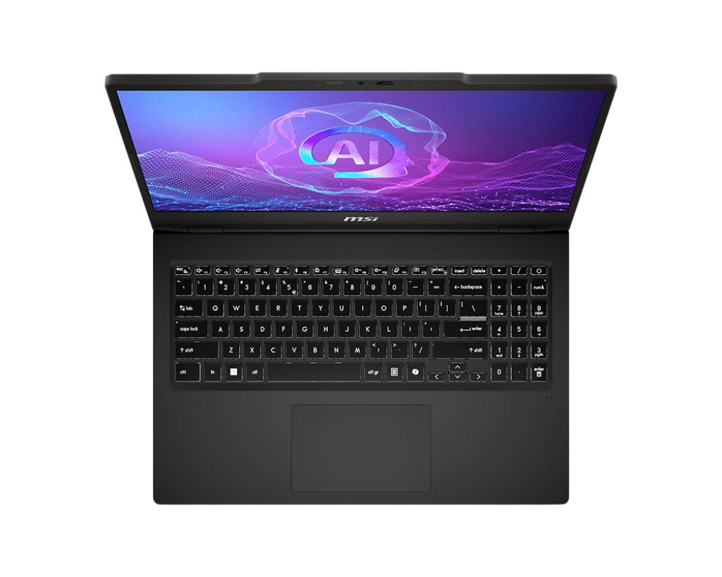 LAPTOP MSI Venture 15 AI A2HMG Solid Gray CPU Ultra 7 255H RAM DDR5 16GB HDD 512GB NVMe PCIe SSD Gen4x4 VGA Intel Arc Graphics 15.6 FHD (1920*1080)144Hz Single backlight Keyboard(White) Windows 11 Home A 1 Year Warranty