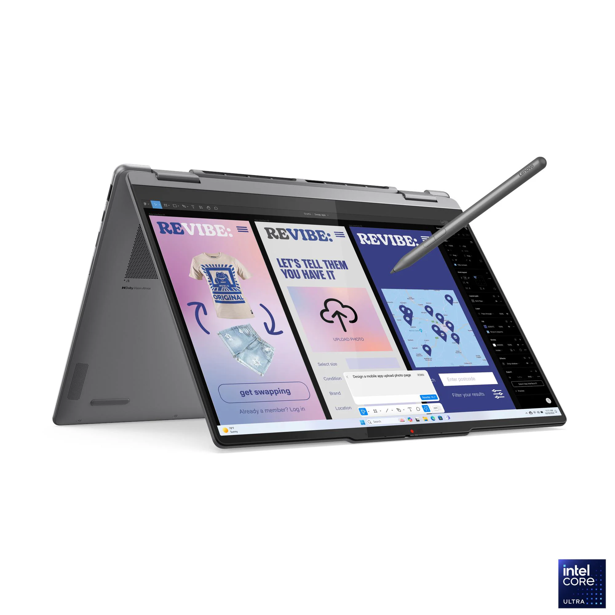 LAPTOP LENOVO YOGA 7 14ILL10 2-in-1 Intel Core Ultra 7 258V 32 GB Soldered LPDDR5x-8533 MoP Memory HDD 1TB SSD M.2 NVME Integrated Intel Arc Graphics 140V 14 .2.8K WQXGA (2880x1800) OLED Win11 + Pen 2 YEAR WARRENTY 83JQ0097ED