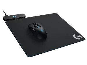 Logitech G Powerplay Wireless Charging System for G502 Lightspeed, G703, G903 Lightspeed and PRO Wireless Gaming Mice, Cloth or Hard Gaming Mouse Pad - Black