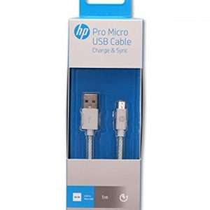 HP Pro Micro USB Cable, Silver- 1m HP041GBSLV1TW