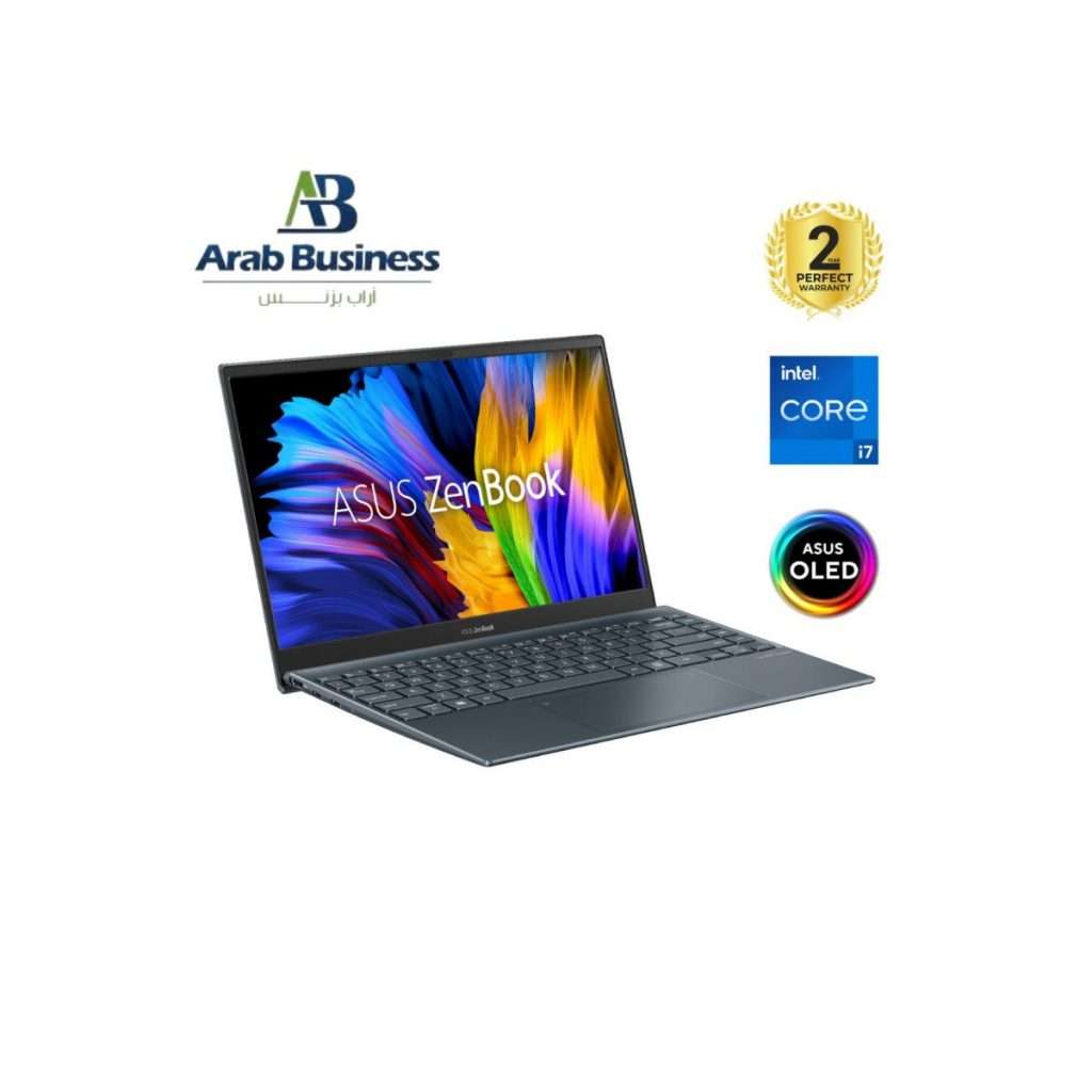 Asus Zenbook 13 OLED UX325EA-OLED007W Laptop, 13.3-inch OLED FHD (1080 × 1920), Intel Ci7-1165G7, 16GB LPDDR4X, 1TB PCIe SSD, Intel Iris Xe Graphics, Windows 11 Home, 90NB0SL1-M00C20, Pine Grey