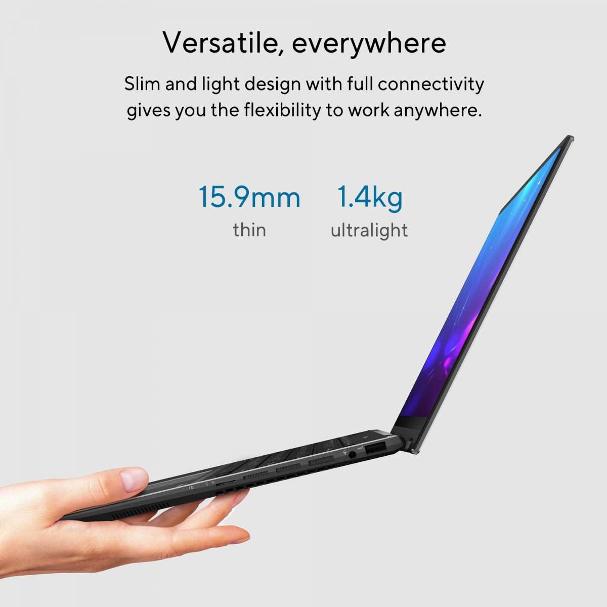 Zenbook 14 Flip OLED_UN5401EA_Feature photo_05 Thin and light