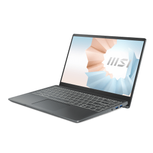 MSI Modern 14 B11M Laptop, Intel Ci5-1155G7, 8GB RAM, 512GB SSD, 14-inch FHD, Intel Iris Xe Graphics, Windows 11, Carbon Grey