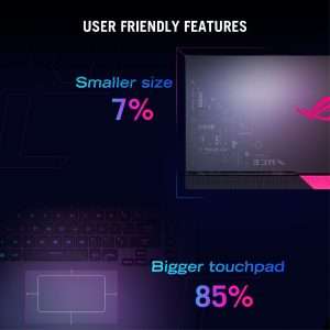 Asus ROG Strix G15 G513IE-HN006W Gaming Laptop, AMD Ryzen 7 4800H, 15.6 Inch FHD, 144Hz, 1TB SSD, 16GB RAM, NVIDIA GeForce RTX 3050 Ti 4GB, Windows 11 - Eclipse Grey