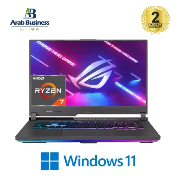 Asus ROG Strix G15 G513IE-HN006W Gaming Laptop, AMD Ryzen 7 4800H, 15.6 Inch FHD, 144Hz, 1TB SSD, 16GB RAM, NVIDIA GeForce RTX 3050 Ti 4GB, Windows 11 - Eclipse Grey