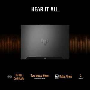 TUF F15 FX507ZC4-HN002W Gaming Laptop With 15.6-Inch FHD Display, Core i7-12700H Processor /16GB RAM /512GB SSD/Windows 11 Home/4GB NVIDIA GeForce RTX 3050 Graphics English/Arabic Mecha Gray