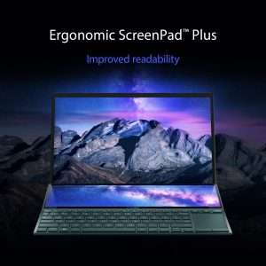 Asus Zenbook Duo 14 UX482EGR-HY007W 14 inch FHD Ci7-1195G7 16GB RAM 1TB SSD Intel NVIDIA GeForce MX450 2G Win11 Sleeve Stand Stylus 90NB0S51-M002D0