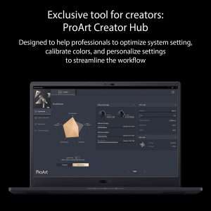 LAPTOP ASUS ProArt Studiobook 16 H7600HM-OLED009W Star Black Intel® Core i7-11800H Processor RAM 32GB DDR4 HDD 1TB Performance SSD VGA RTX 3060 6GB GDDR6 Intel UHD 16-Inch 4K (3840 x 2400) OLED FingerPrint Windows 11 Home