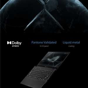 Asus ROG Flow GV301QC-K6029T , AMD Ryzen 9-5980HS , 32 GB Ram , 1 TB SSD , 4 GB Nvidia Geforce RTX 3050 , 13.4” WUXGA Touch , Windows 10 Home GV301 sleeve bag + Pen + ROG XG Mobile(GC31S with RTX 3080)