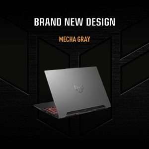LAPTOP ASUS TUF Gaming A15 FA507RM-HF021W Mecha Gray AMD Ryzen 7 6800H Mobile Processor (8-core/16-thread 20MB cache up to 4.7 GHz max boost) NVIDIA GeForce RTX 3060 6GB GDDR6 15.6-inch FHD (1920 x 1080) 16 9 300Hz DDR5 16GB 1TB PCIe 3.0 NVMe M.2 SSD Win 11 Home 2 Years Warranty