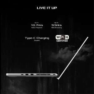 Asus ROG Zephyrus G14 GA402RJ-WHT07W Gaming Laptop 14.0-inch QHD 120Hz AMD Ryzen 7-6800HS 16GB RAM 1TB SSD AMD RX 6700S 8GB Win 11 90NR09T3-M00B20