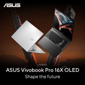 Asus VivoBook Pro X16 Laptop (N7600PC-OLED007W), Processor Intel® Core™ i7-11370H, 11th Gen, 16GB RAM, 1TB SSD, NVIDIA® GeForce RTX™ 3050-4GB GDDR6, 16" 4K OLED, Windows 11, Comet Grey