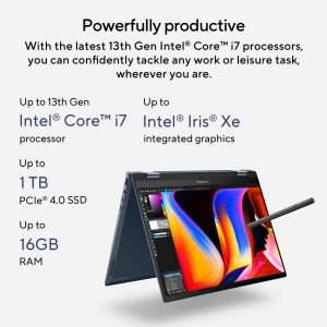 ASUS Zenbook 14 Flip OLED UP3404VA-OLED005W Intel Core I5-1340P - 8GB - 512GB SSD Intel Iris Xe Graphics - 14''- Win 11