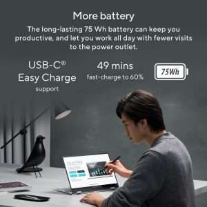 ASUS Zenbook 14 Flip OLED UP3404VA-OLED005W Intel Core I5-1340P - 8GB - 512GB SSD Intel Iris Xe Graphics - 14''- Win 11
