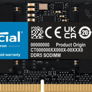 Crucial 16GB DDR5-4800 SODIMM  CT16G48C40S5