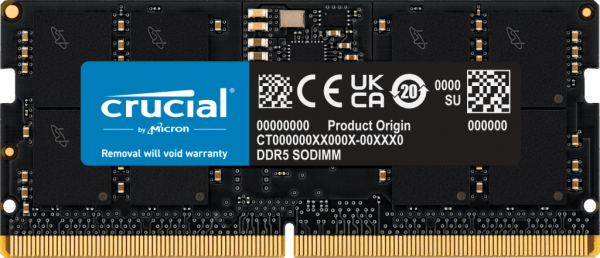 Crucial 16GB DDR5-4800 SODIMM  CT16G48C40S5