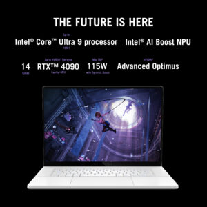 ROG Zephyrus G16 (2024) Core Ultra 9-185H RTX 4090 DDR6 16-inch 2.5K (2560 x 1600) 240Hz 32GB DDR5X 2TB PCIe® 4.0 NVMe WIN11 Eclipse Gray