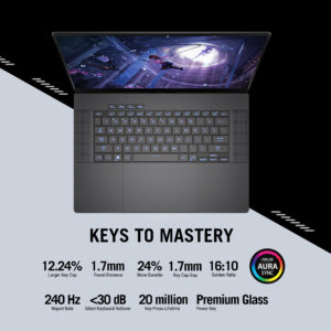 ROG Zephyrus G16 (2024) Core Ultra 9-185H RTX 4090 DDR6 16-inch 2.5K (2560 x 1600) 240Hz 32GB DDR5X 2TB PCIe® 4.0 NVMe WIN11 Eclipse Gray