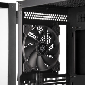 Silver Stone SETA H1 Mid-tower case with perforated mesh front panel steel chassis and ARGB lighting 4FAN