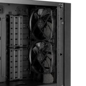Silver Stone SETA H1 Mid-tower case with perforated mesh front panel steel chassis and ARGB lighting 4FAN