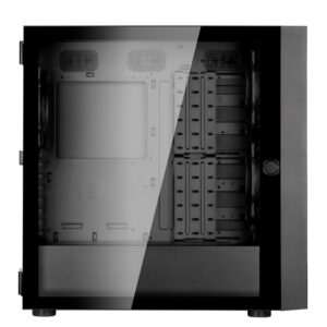 Silver Stone SETA H1 Mid-tower case with perforated mesh front panel steel chassis and ARGB lighting 4FAN
