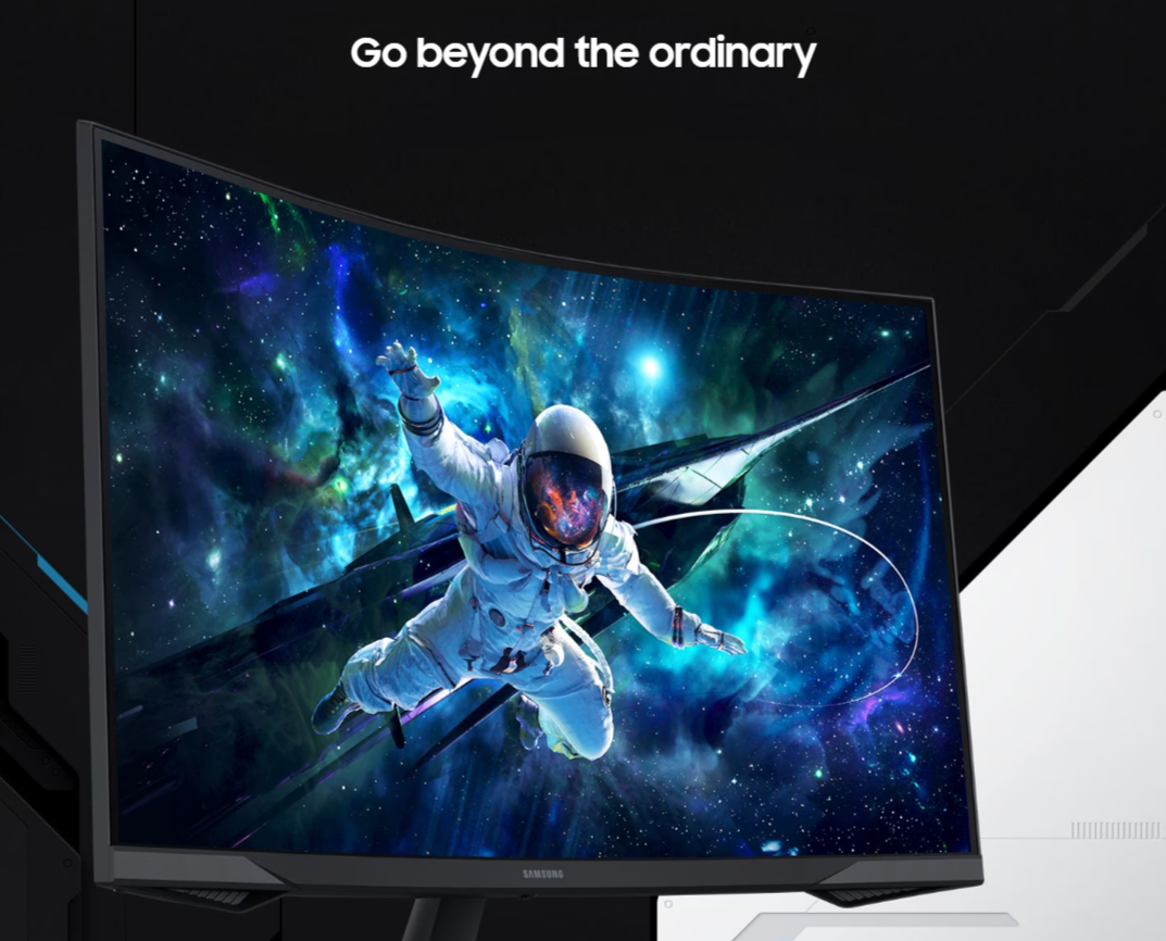 Samsung Odyssey G5 G55C 32 Inch QHD VA Curved Gaming Monitor, Black - LS32CG552EMXEG